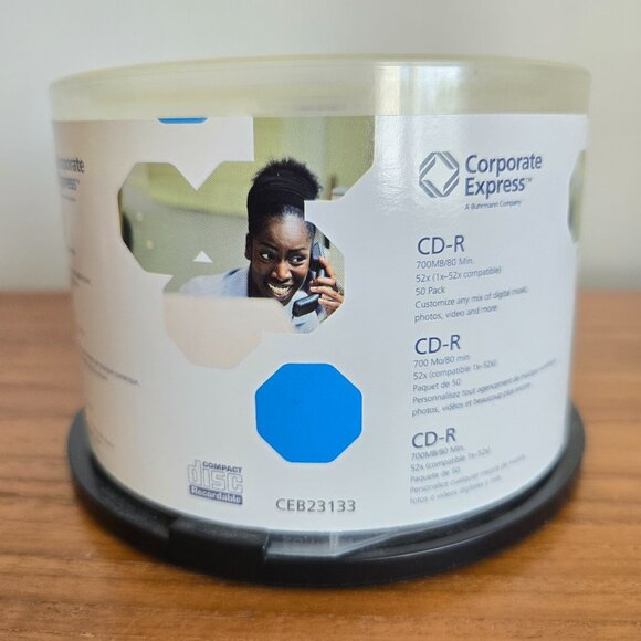 NEW Corporate Express CD-R 700MB 80 Min Recordable Compact Disc Pack - Picture 7 of 7